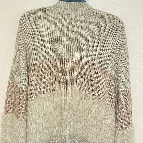 The Impeccable Pig cream pink open cardigan sweater size small - Picture 7 of 13